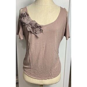 DOTS women Cold Shoulder Top With Flowers Size M